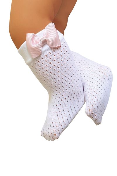 Daymod Baby Romina Net AccessoriesKnee Socks White