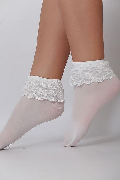 Daymod Mycro Lace Παιδική Κάλτσα Κόκκαλο