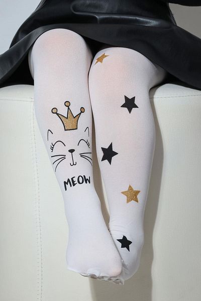 Daymod Λευκό Παιδικό Καλσόν Meow