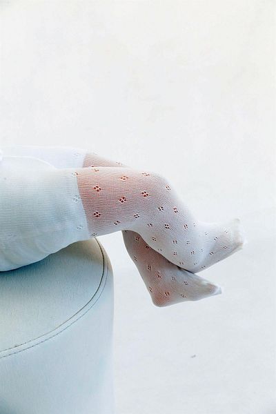 Daymod Ada Baby Panty Stockings (4 Point) Bone