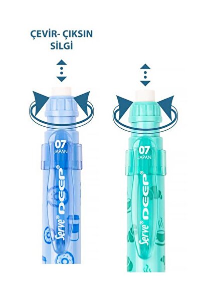 Serve Deep Tatlı Seri 07 Uçlu Kalem Set2 2 Adet