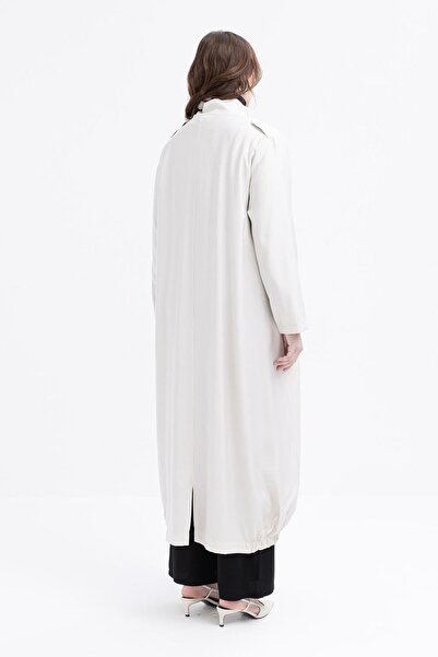 ALLDAY Stone-Skirt Elasticized Large Size Ferace with Snap Fasteners