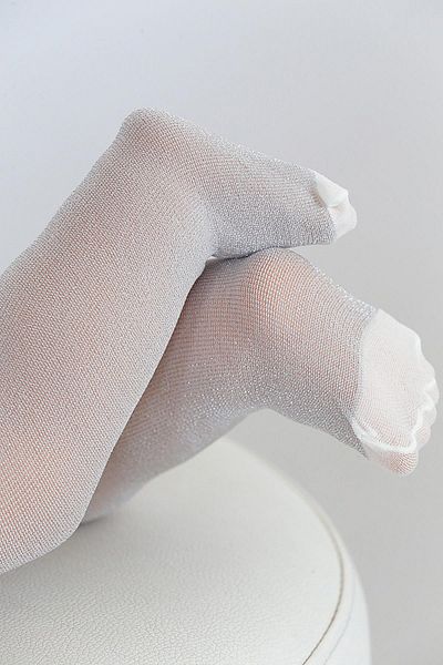 Daymod Glitter Baby Pantyhose Bone