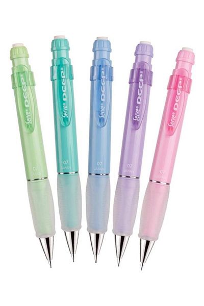 Serve Deep Pastel Colors 07 Tip Pencil Set 5 Pcs