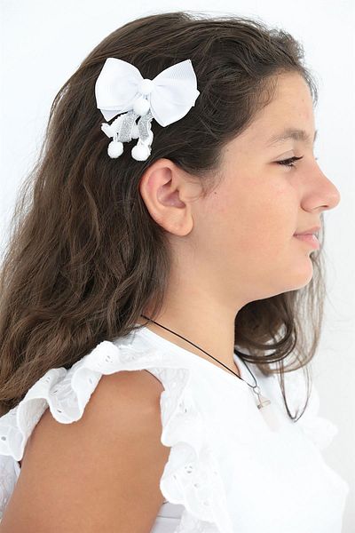 Daymod MAGNOLIA ACCESSORY BUCKLE SET CHILDREN'S PANTY SOCKS WHITE