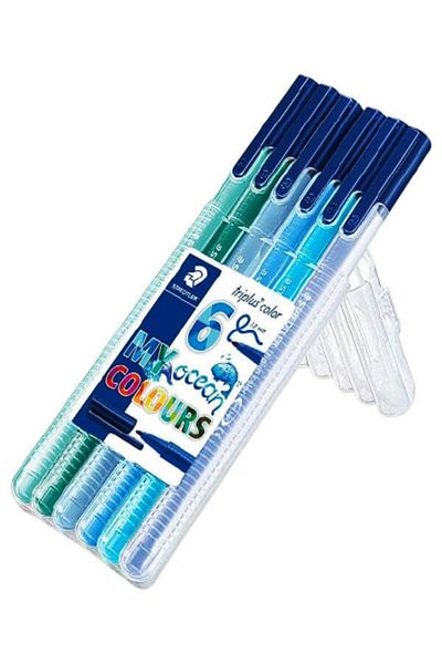 Staedtler Triplus Color Ocean Colors 6Pcs Pen Set