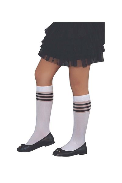 Daymod ADY'S CHILDREN'S KNEE BOTTOM SOCKS WHITE