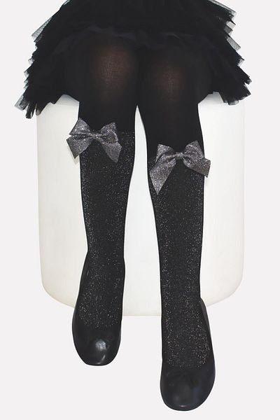 Daymod Mathild Viscose Kids Pantyhose Black