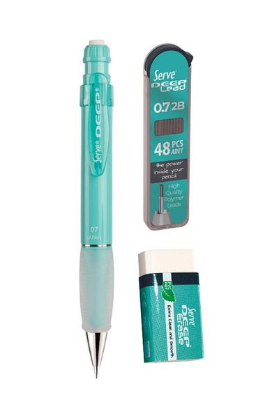 Serve Water Green Deep 3-Piece School Set