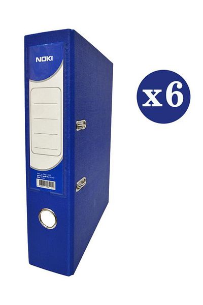 Noki Large Blue Folder - Plastic Slatted 6-Piece