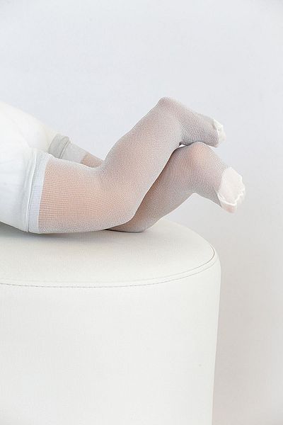 Daymod Glitter Baby Pantyhose Bone