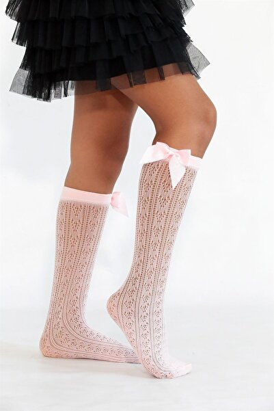 Daymod Παιδικές κάλτσες γονάτων Orietta Bowknot Μαύρες -