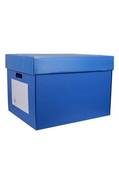 Temel Arşiv Kutusu - Arşiv Kolisi - Taşıma Kolisi Mavi 10 Adet