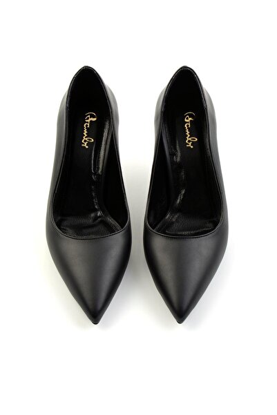 Bambi Siyah  Kadın Klasik Topuklu Ayakkabı K01209075209