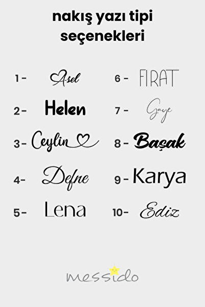 Messido Kişiye Özel Nakışlı İsimli Bebek Yastığı – Fırfırlı, 35x35 cm Bebek Yastık Yumuşak & Şık Tasarım