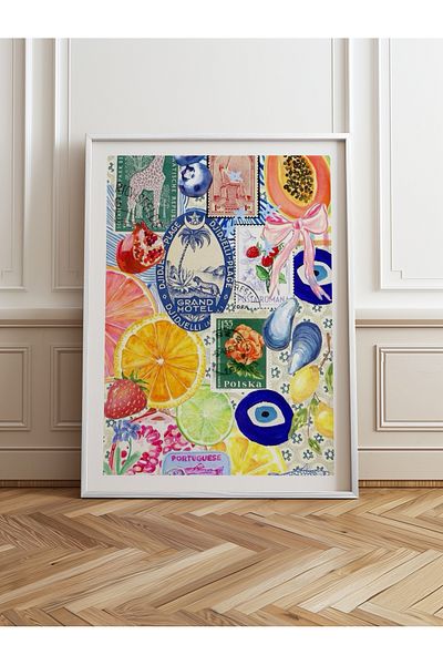 HOMEPACK Single Wooden Framed Painting One Piece Poster Painting Tk/1030