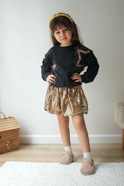 Minigimin Cicileri Комплект от 2 части с балони My Little Ones Starry Gold за момиче - Златист