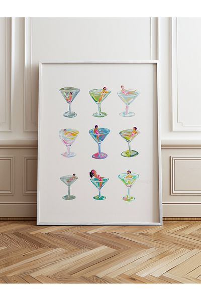 HOMEPACK Single Wooden Framed Painting One Piece Poster Painting Tk/1015