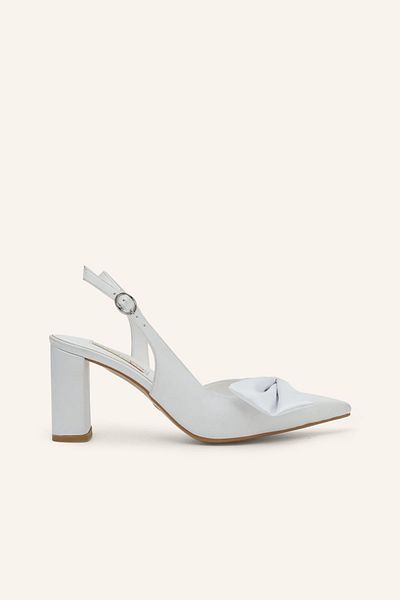 MARCATELLI Pantofi de mireasa Sina din satin alb