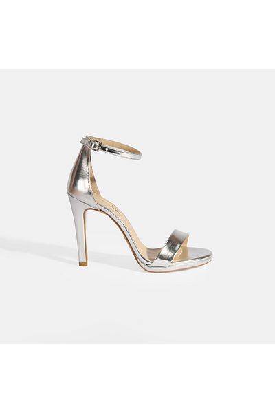 Desa Diona Silver Heeled Evening Dress Sandals