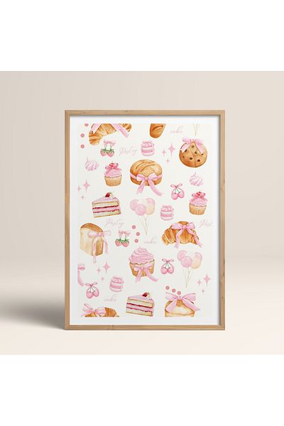 HOMEPACK Единична картина в дървена рамка, единичен плакат, картина TK/1026