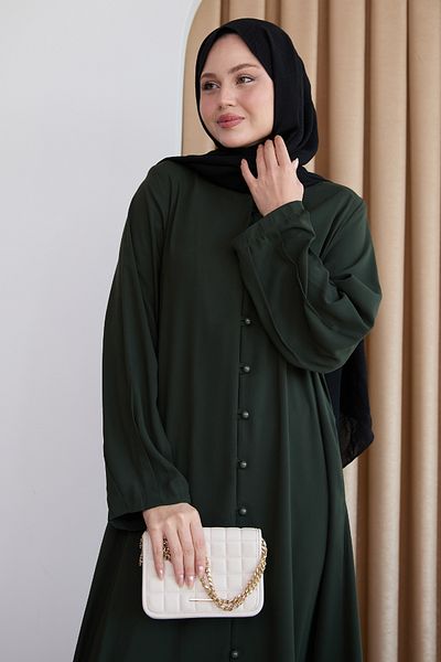InStyle كامل من الخرز وأزرار الكاكي Ferace