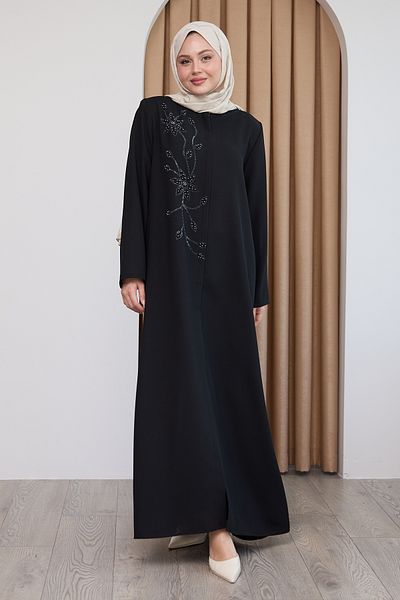 InStyle Μαύρος Φεράκι με γυαλιστερές χάντρες