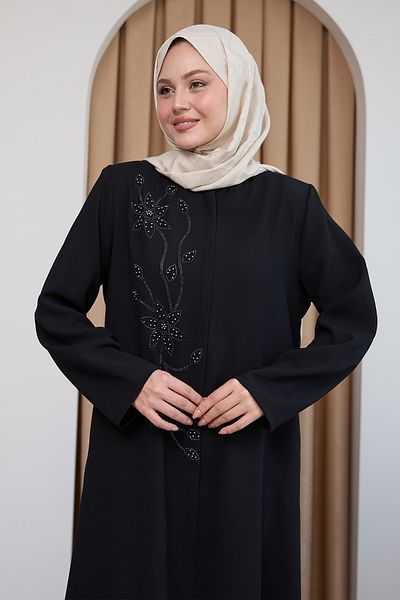 InStyle Μαύρος Φεράκι με γυαλιστερές χάντρες
