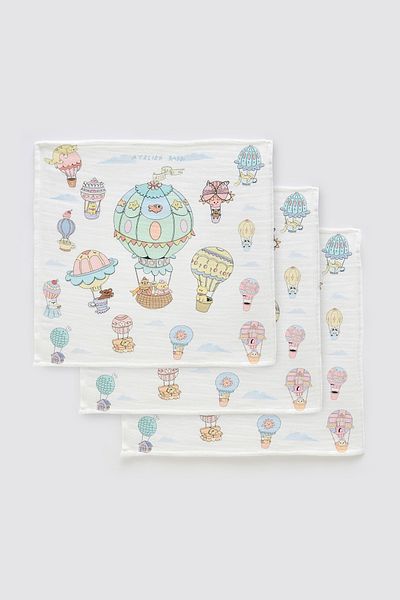 Atelier Babbi Cappadocia 3-Piece Mouth Cloth Set
