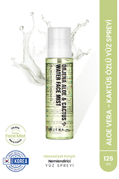 Orjena Aloe &cactus Water Face Mist-hassasiyet Karşıtı Nemlendirici Yüz Sprey...
