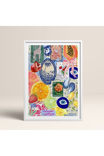 HOMEPACK Single Wooden Framed Painting One Piece Poster Painting Tk/1030