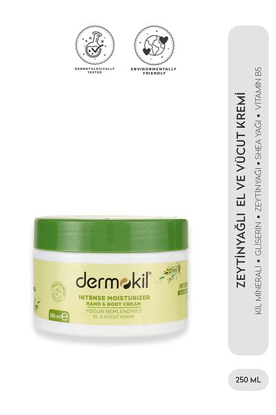 Dermokil 250 Ml Olive Oil Hand and Body Cream