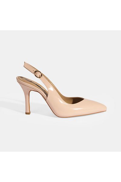 Desa Women's Powder Patent Leather Heeled Shoes