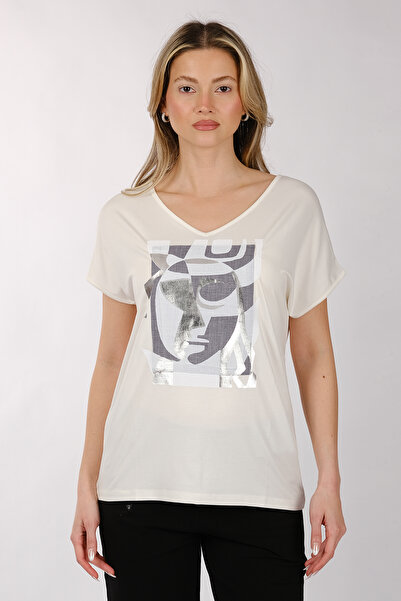 DAIDO Minimalist Oversize V-Neck Women's T-Shirt - Casual Chic