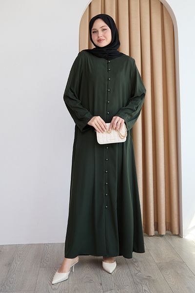 InStyle كامل من الخرز وأزرار الكاكي Ferace