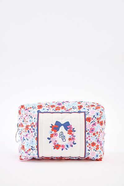 Atelier Babbi Red Mini Flower Patterned Large Care Bag
