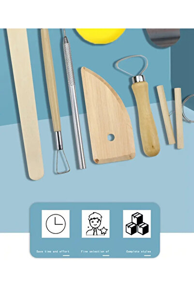 Sanathobi 8 Piece Modeling Set - Clay, Ceramics, Pottery, Sculpting & Modeling