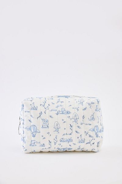 Atelier Babbi Blue Toile De Jouy Large Care Bag
