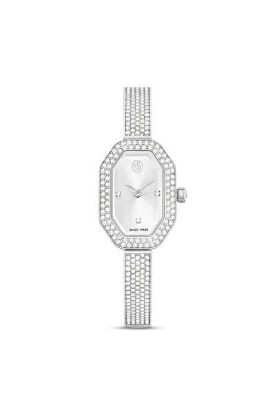 Swarovski Dextera Bangle Saat, Isviçre Üretimi, Metal Bileklik, Gümüş Rengi, ...