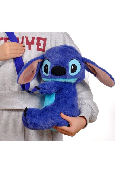 toysme Stitch Peluş Çanta-Anahtarlık HEDİYELİ Sevimli Ikonik Mavi Tasarım