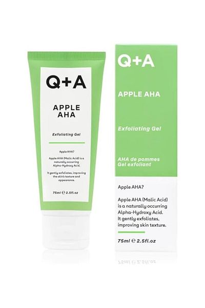 Q+A Q+A Apple Aha Exfoliating Gel - Gentle Exfoliation With Malic, Glycolic Acid & Apple Extracts, 75Ml