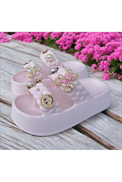 Hızlı Al Girl's Stone Slippers.Garden Beach Pool Stone Slippers Suitable for Daily Use