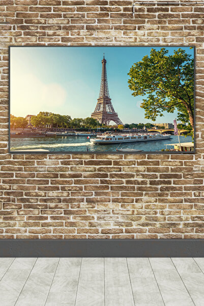 poster marketi Kendinden Yapışkanlı Eyfel Kulesi ve Paris Manzara Duvar Kağıdı