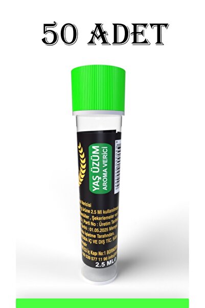 YAŞ ÜZÜM AROMASI 2,7 ML (50 ADET)
