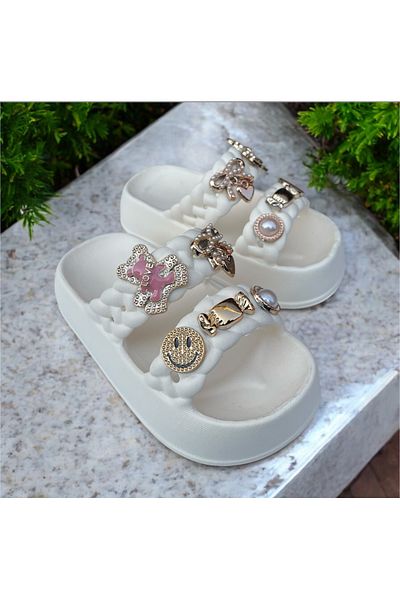 Hızlı Al Girl's Stone Slippers.Garden Beach Pool Stone Slippers Suitable for Daily Use