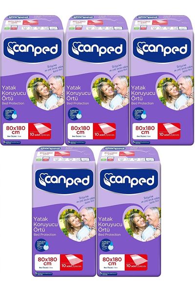 Canped Extra 80*180cm Patient Bed Protector Cover 50 Pieces (5Pk*10)