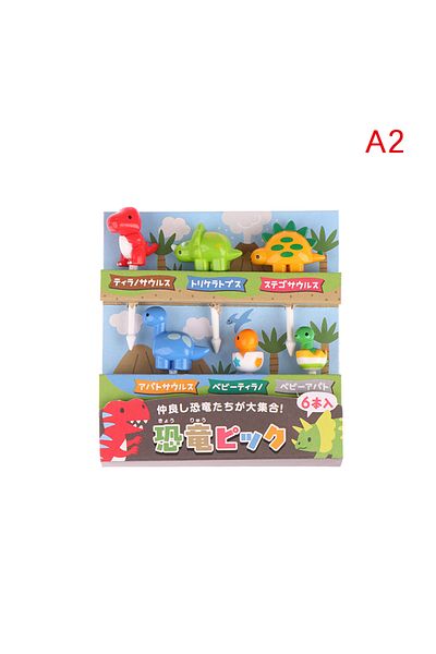 Choice A2 6/8Pcs Kids Fruit Picks Needle Stick Toothpicks Mini Creative Fruit Cake Dessert Food Forks Lunch