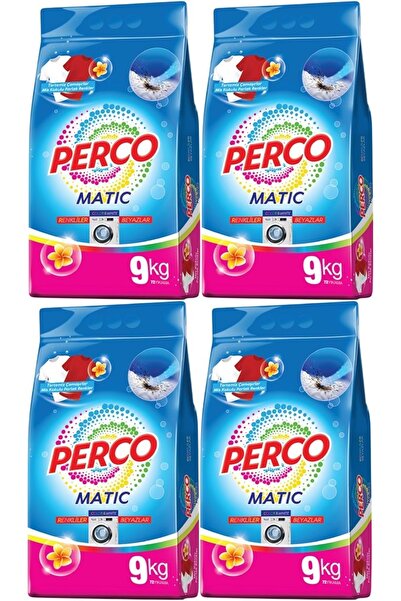 Perco Matik Toz Çamaşır Deterjanı 36KG Beyazlar ve Renkliler Tüm Çamaşırlar (...