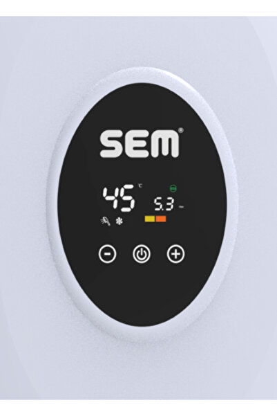 SEM Tulpar12000 Watt Merkezi Sistem Ve Güneş Su Isıtma Sistemine Uyumlu Monofaze Şofben Dijital Ekran