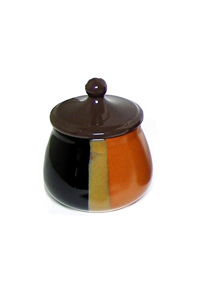 Brebbia İtaly Tombul Seramik Pipo Tutun Kavanozu Kahve